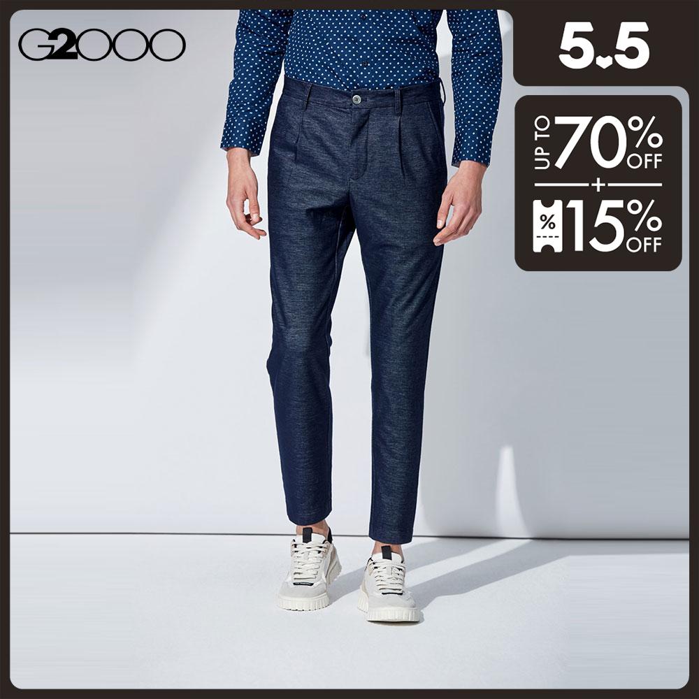 G2000 Men Smart Fit Elastic Waist Band Cropped Pants